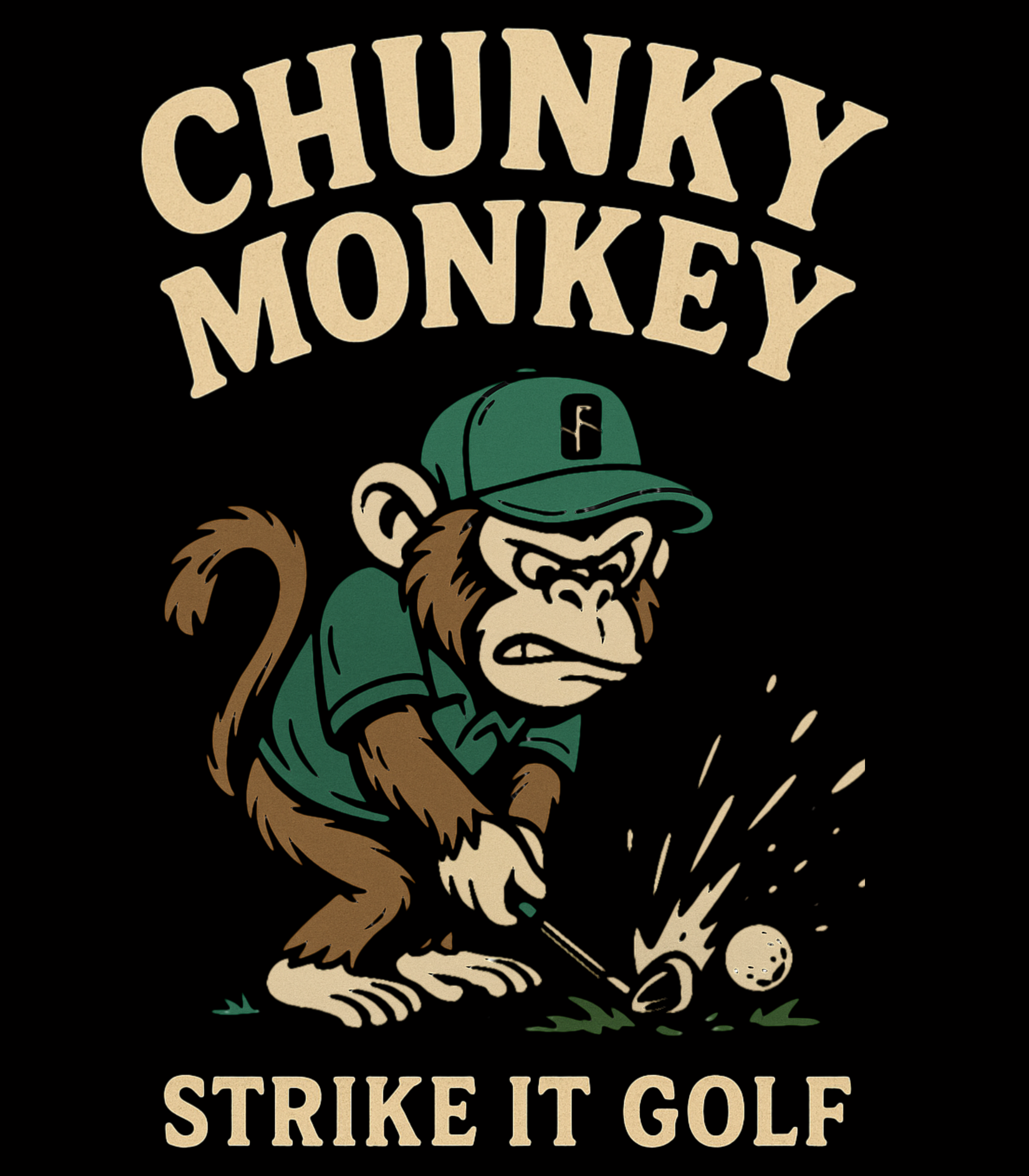 Chunky Monkey Men’s Golf T-Shirt
